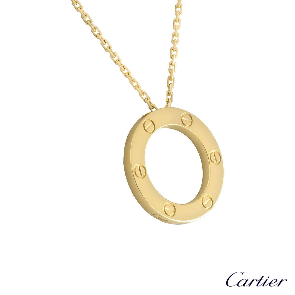 Cartier Yellow Gold Plain Love Necklace B7014200